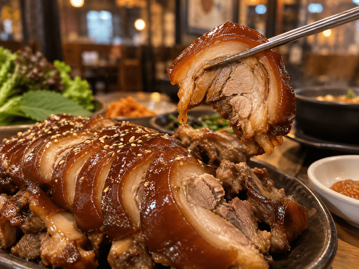 Glossy sliced Jokbal